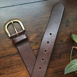 Eddie Bauer: Brown genuine leather belt